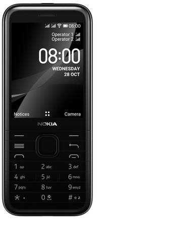 Mobiltelefon Nokia 8000 4G fekete