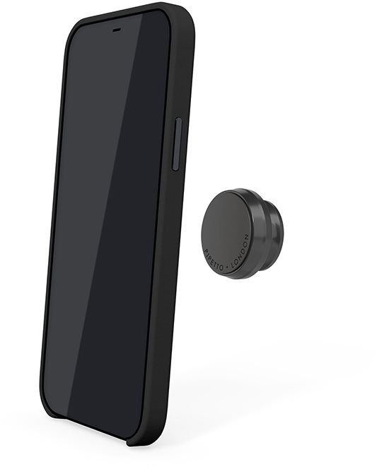 Mobiltelefon tok Pipetto Magnetic Leather Apple iPhone 12 mini fekete tok + tartó
