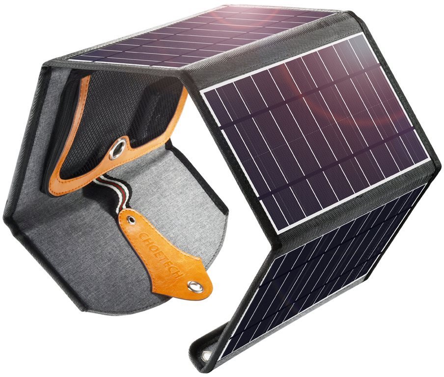 Napelem ChoeTech Foldable Solar Charger 22W Black