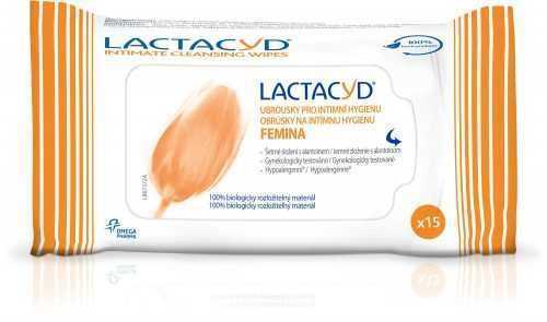 Nedves törlőkendők LACTACYD Wipes Femina 15 db