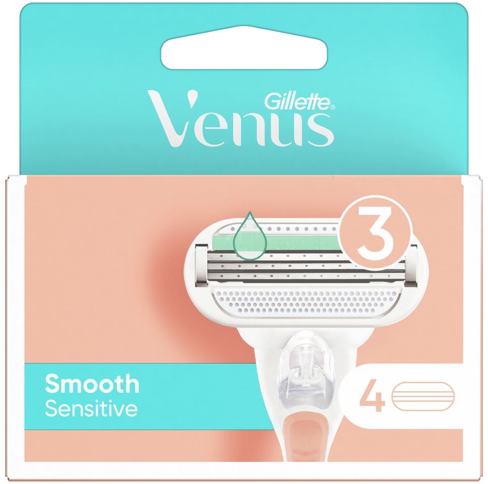 Női borotvabetét GILLETTE Venus Sensitive Smooth 4 db