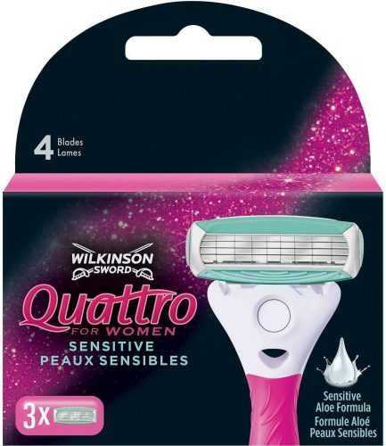 Női borotvabetét WILKINSON Quattro for Women (3 db)