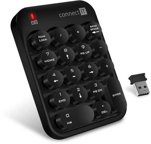 Numerikus billentyűzet CONNECT IT NumCALC CKB-0071-BK