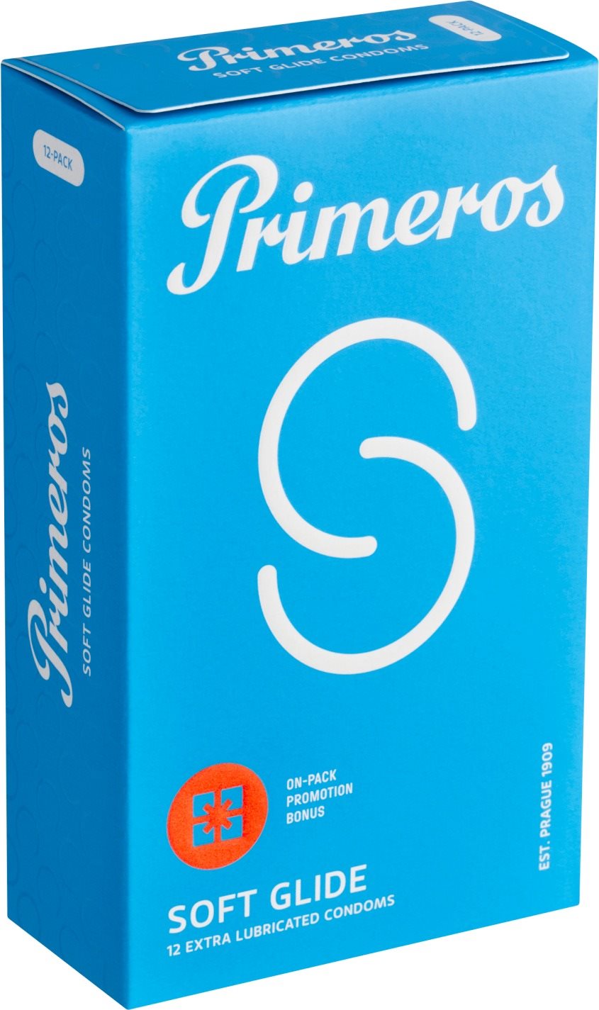 Óvszer PRIMEROS Soft Glide Extra Thin fokozott síkossággal