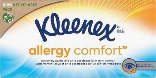 Papírzsebkendő KLEENEX Allergy Comfort Box 56 db