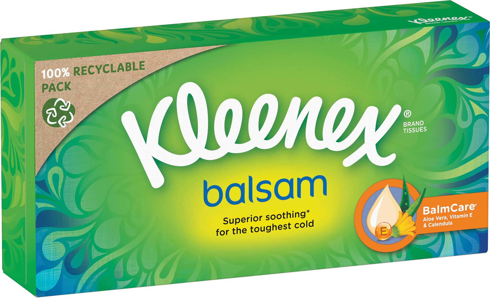 Papírzsebkendő KLEENEX Balsam Box (64 darab)