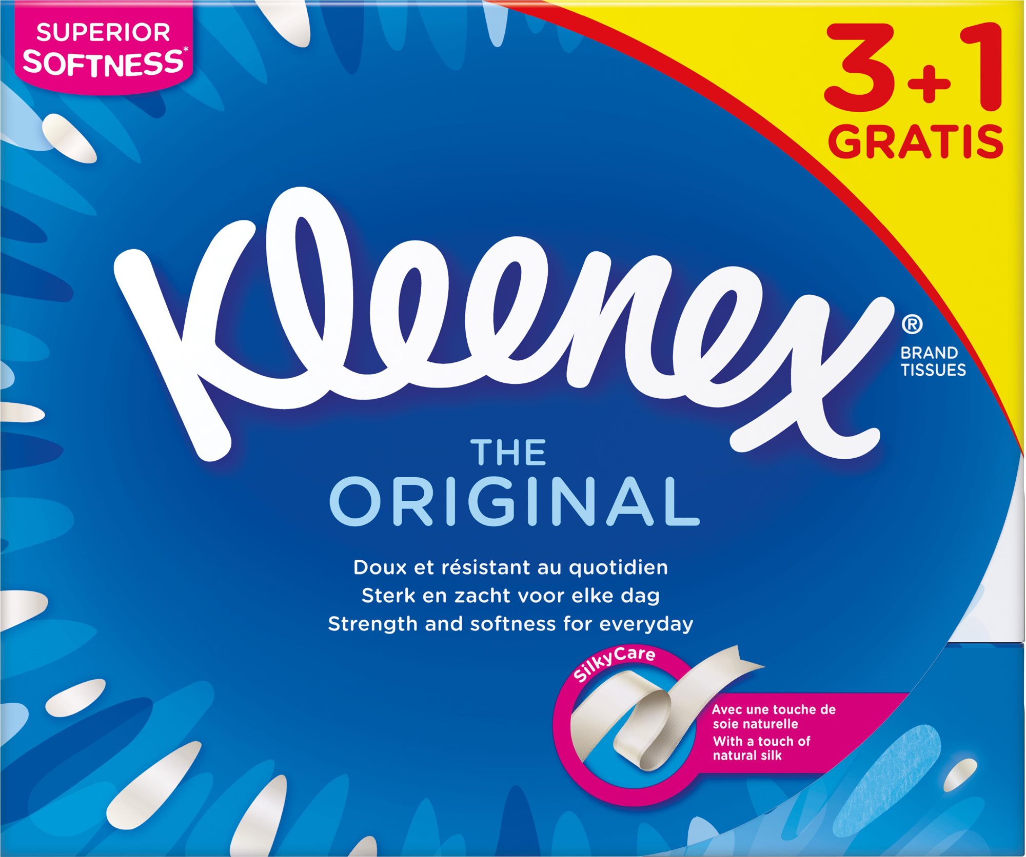 Papírzsebkendő KLEENEX Original Box (4×72 darab)