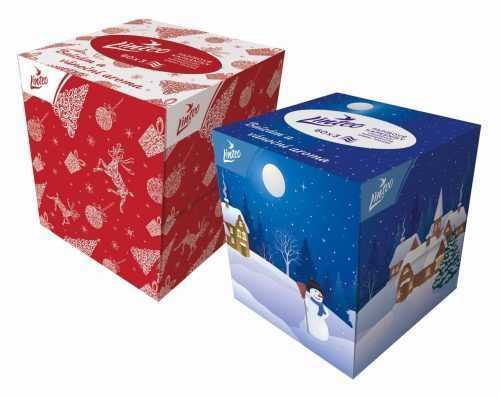 Papírzsebkendő LINTEO Box karácsonyi