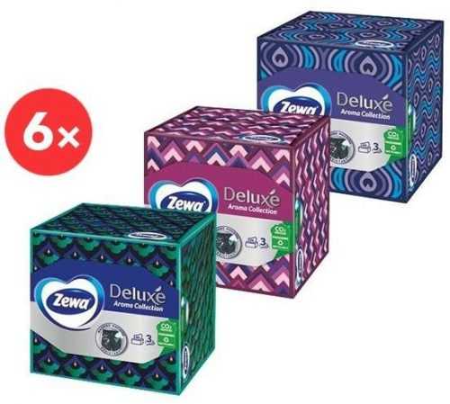 Papírzsebkendő ZEWA Aroma Collection Box (6× 60 db)
