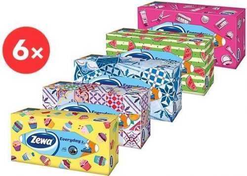 Papírzsebkendő ZEWA Everyday Box (6× 100 db)
