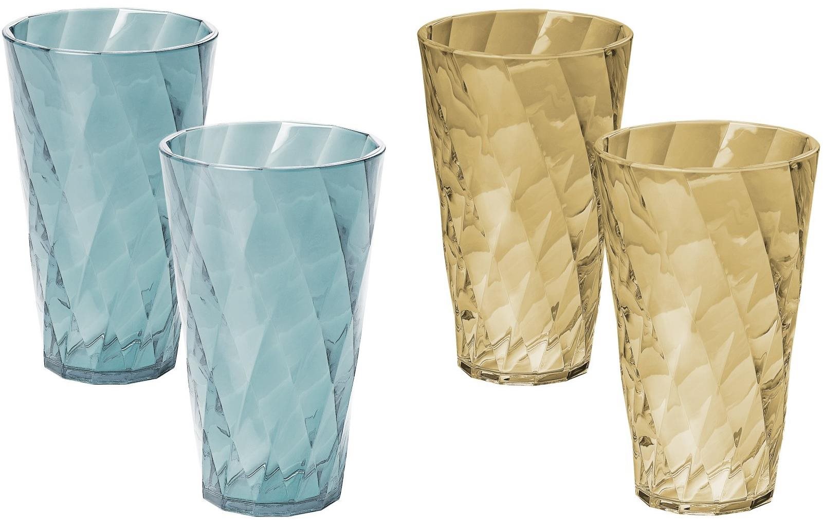 Pohár Omada Törhetetlen pohár készlet Tritan Water glass Set 0.5L