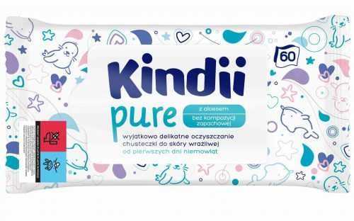 Popsitörlő KINDII Pure Törlőkendő gyerekeknek 60 db