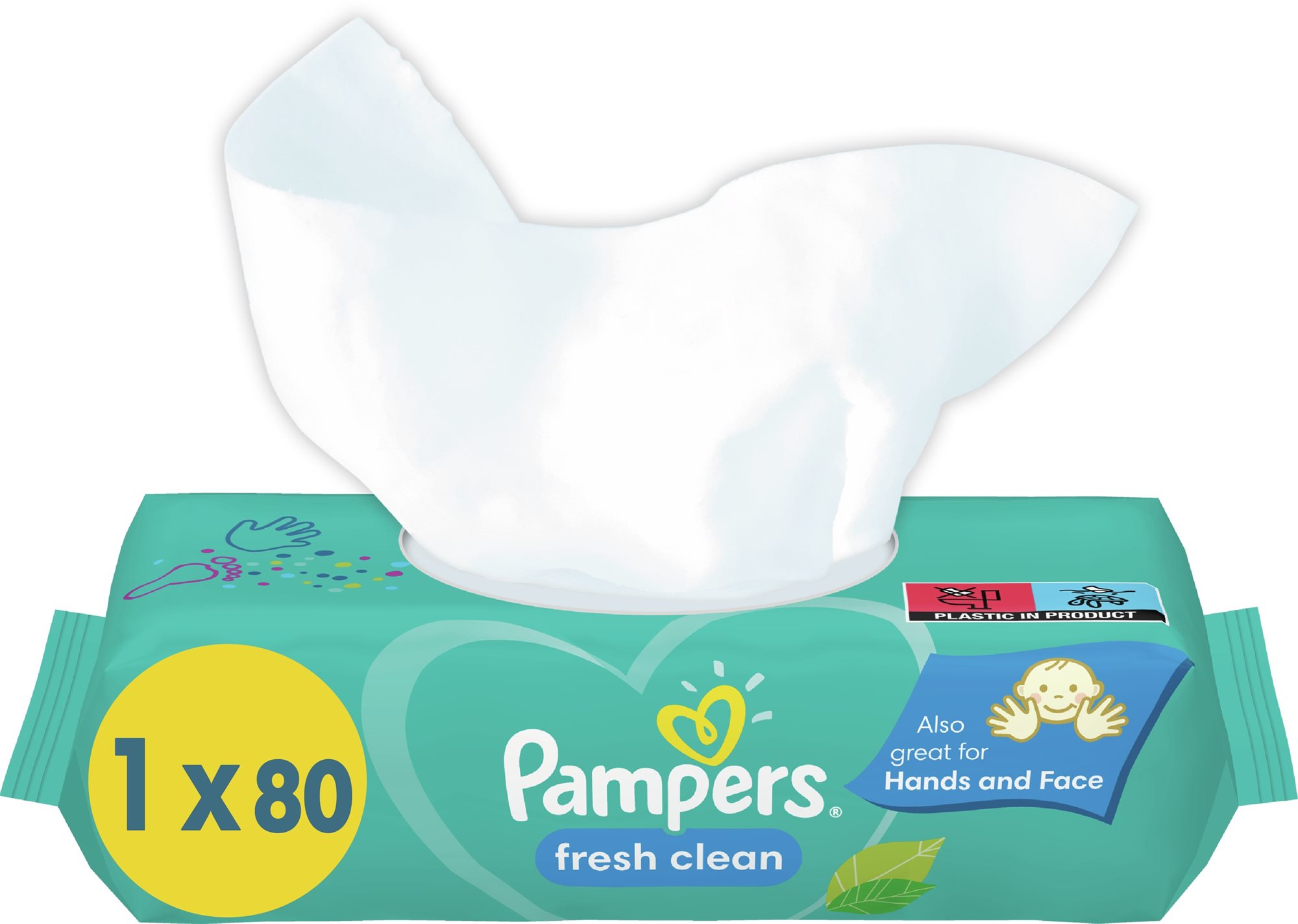 Popsitörlő PAMPERS Fresh Clean XXL 80 db