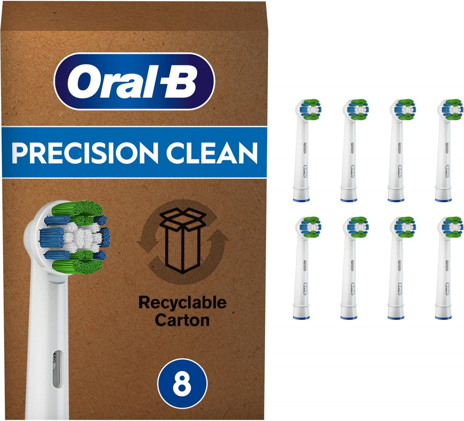 Pótfej elektromos fogkeféhez Oral-B Precision Clean elektromos fogkefe pótfej