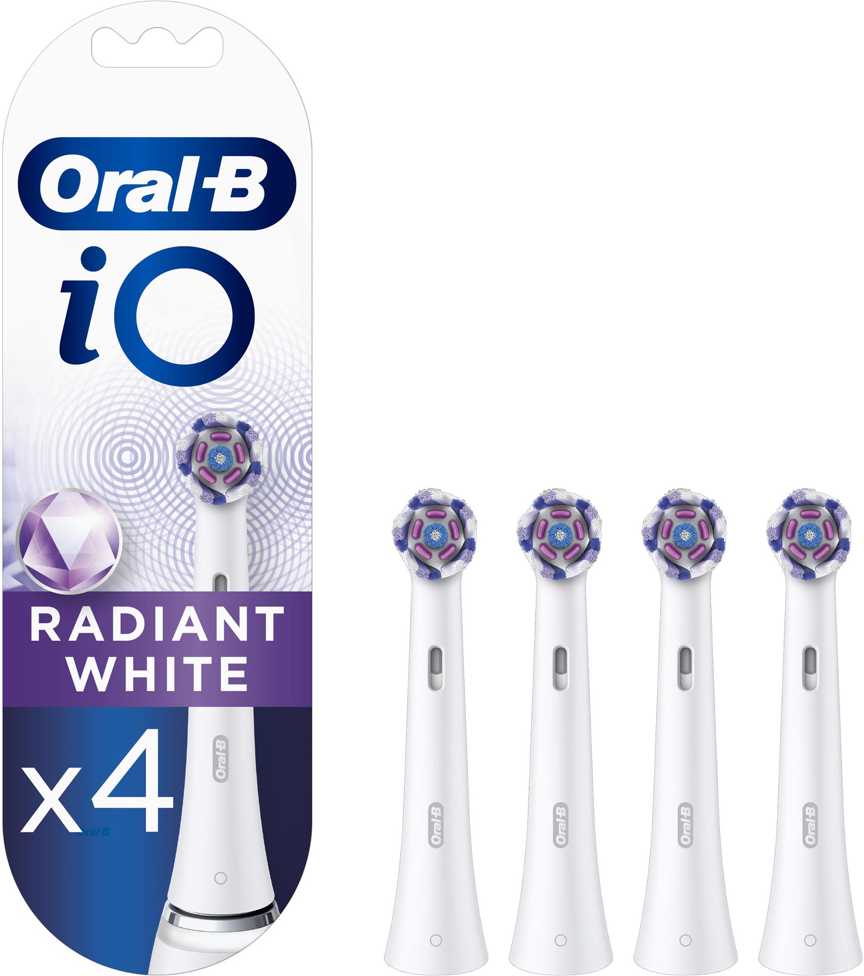 Pótfej elektromos fogkeféhez Oral-B iO Radiant White elektromos fogkefe pótfej