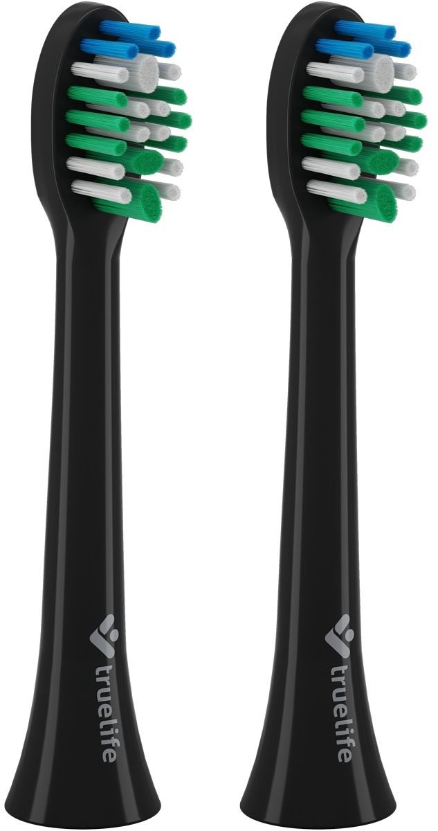 Pótfej elektromos fogkeféhez TrueLife SonicBrush Compact Heads Black Standard