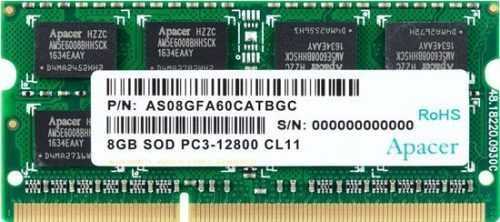 RAM memória Apacer SO-DIMM 8GB DDR3L 1600MHz CL11