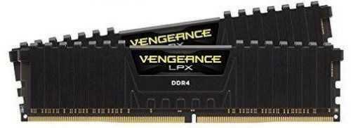 Rendszermemória Corsair 16GB KIT DDR4 2666MHz CL16 Vengeance LPX fekete