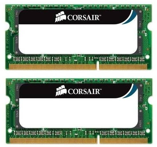 Rendszermemória Corsair DDR3 SO-DIMM KIT 16 gigabájt 1333 CL9 Apple