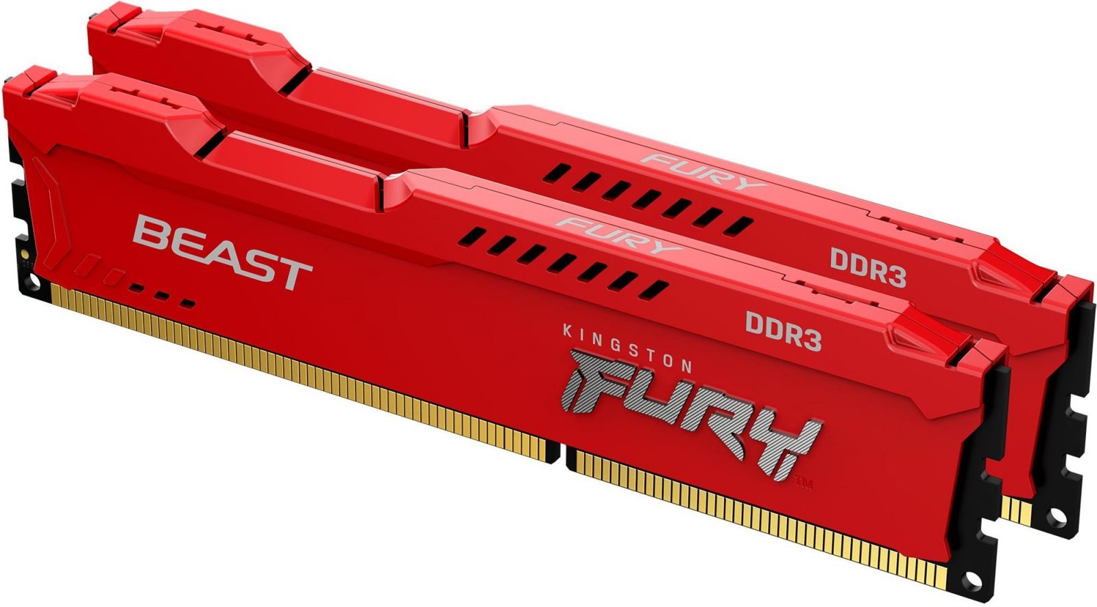 Rendszermemória Kingston FURY 8GB KIT DDR3 1600 MHz CL10 Beast Red