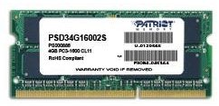 Rendszermemória Patriot SO-DIMM 4GB DDR3 1600MHz CL11 Signature Line