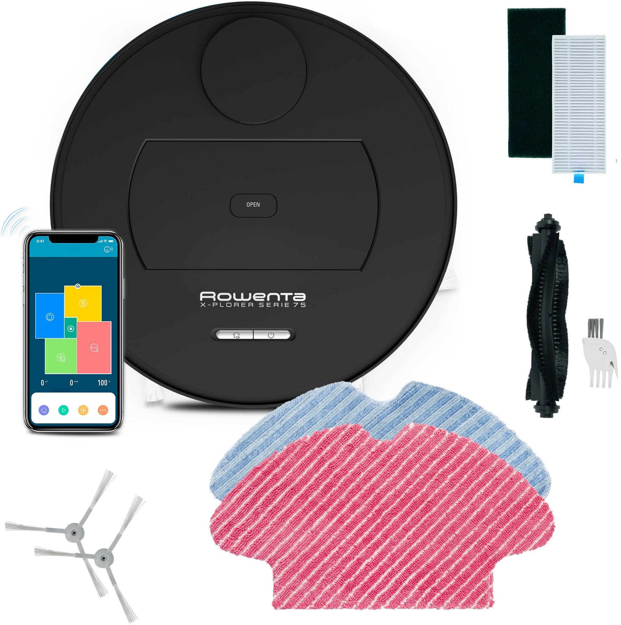 Robotporszívó Rowenta RR7675WH X-PLORER S75 Animal 4in1 laser HEPA