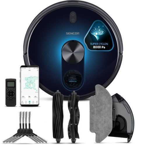 Robotporszívó SRV 9550BK 2 az 1-ben Active SuperCyclone 8 000 Pa LASER+ Wi-Fi
