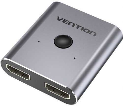 Switch Vention 2-Port HDMI Bi-Direction Switcher Silver