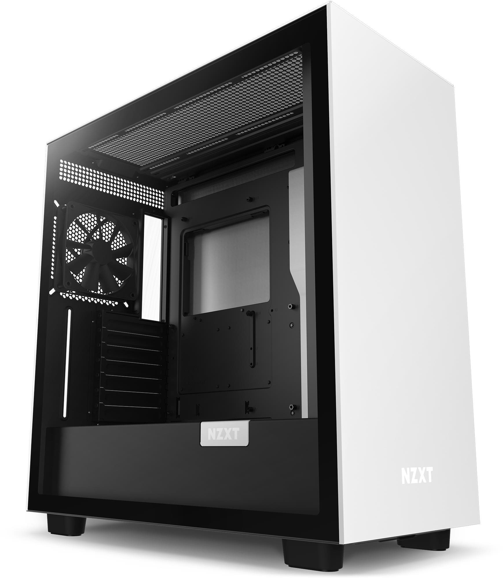 Számítógépház NZXT H7 Matte White/Matte Black