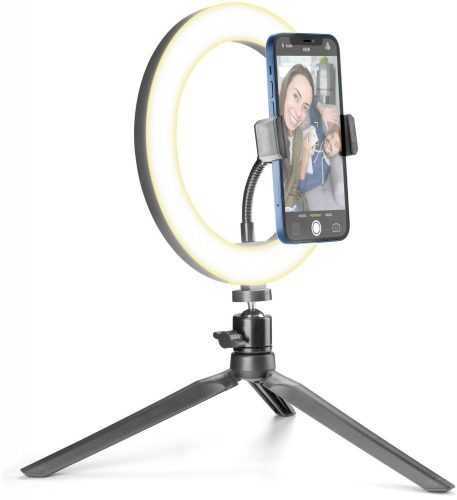 Szelfibot Cellularline Selfie Ring LED fénnyel szelfi fotókhoz és videókhoz