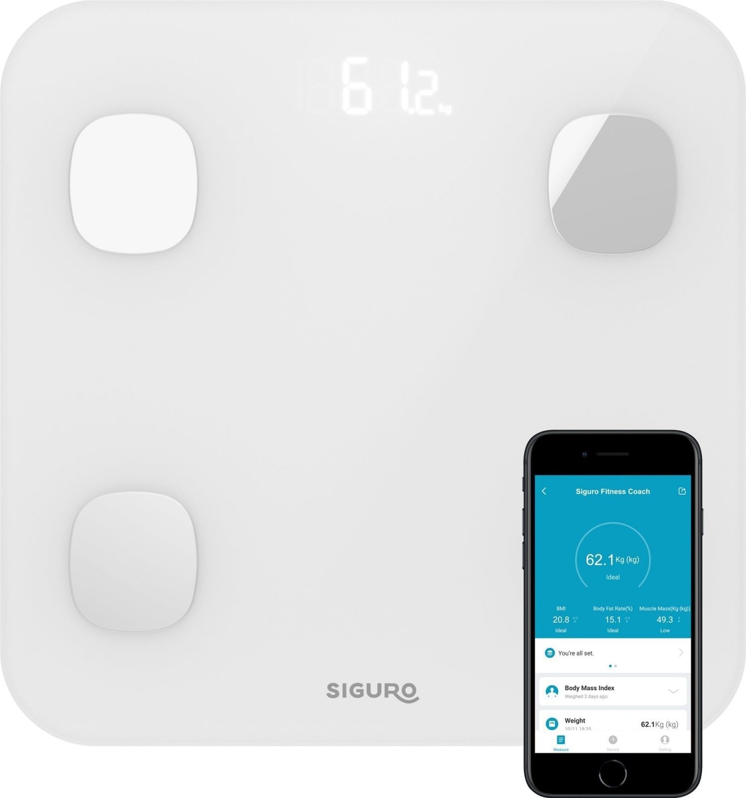 Személymérleg Siguro SC-S130W Smart Fitness Coach