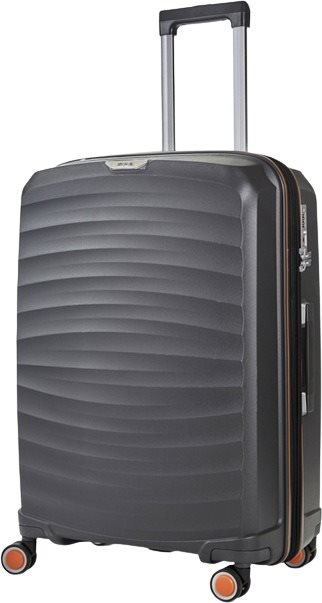 TSA záras bőrönd ROCK TR-0212 PP - charcoal