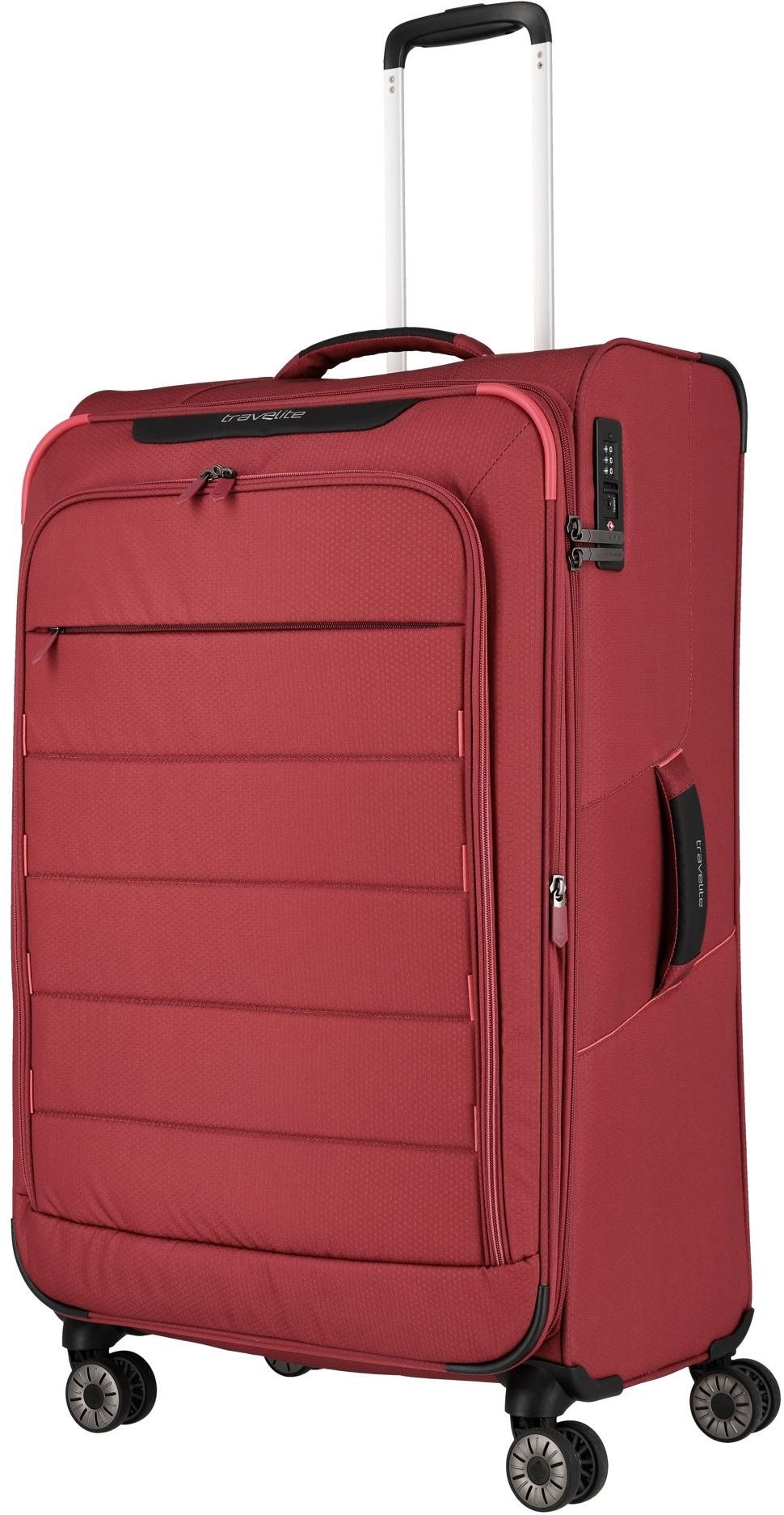 TSA záras bőrönd Travelite Skaii Red