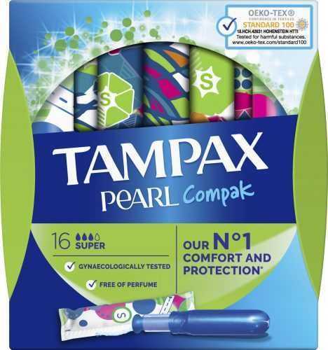 Tamponok TAMPAX Compak Pearl Super tampon (16 db)