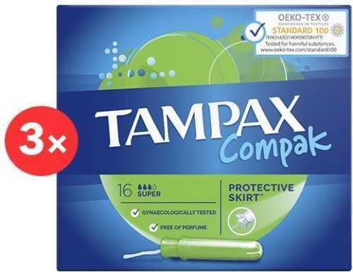 Tamponok TAMPAX Compak Super 3×16 db