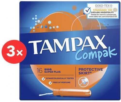 Tamponok TAMPAX Compak Super Plus 3×16 db