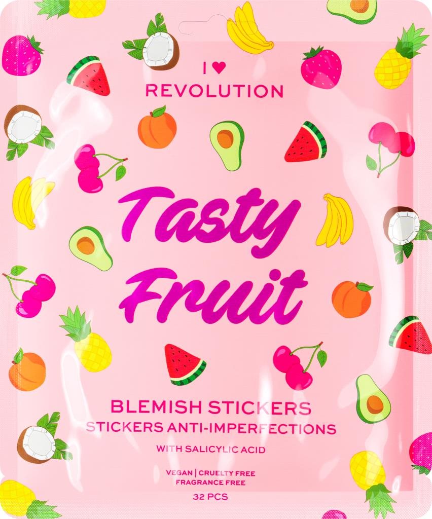 Tapasz I HEART REVOLUTION Tasty Fruit Spot Stickers 32 db