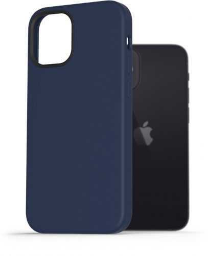 Telefon tok AlzaGuard Magnetic Silicone iPhone 12 Mini kék tok