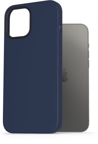 Telefon tok AlzaGuard Magnetic Silicone iPhone 12 Pro Max kék tok