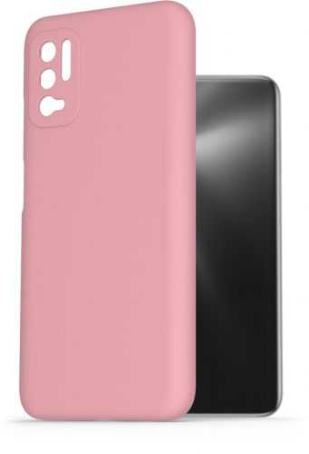 Telefon tok AlzaGuard Premium Liquid Silicone Case POCO M3 Pro 5G rózsaszín tok