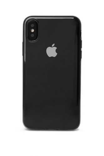 Telefon tok Epico Twiggy Gloss iPhone XS Max fekete átlátszó tok