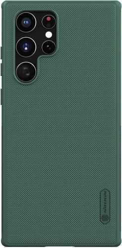 Telefon tok Nillkin Super Frosted PRO Hátlap tok a Samsung Galaxy S22 Ultra készülékhez Deep Green