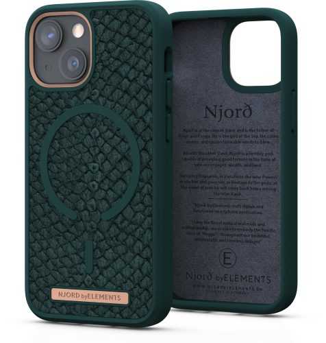 Telefon tok Njord Jör iPhone 13 Mini zöld tok
