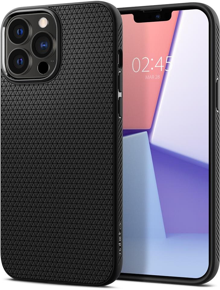 Telefon tok Spigen Liquid Air iPhone 13 Pro matt fekete tok