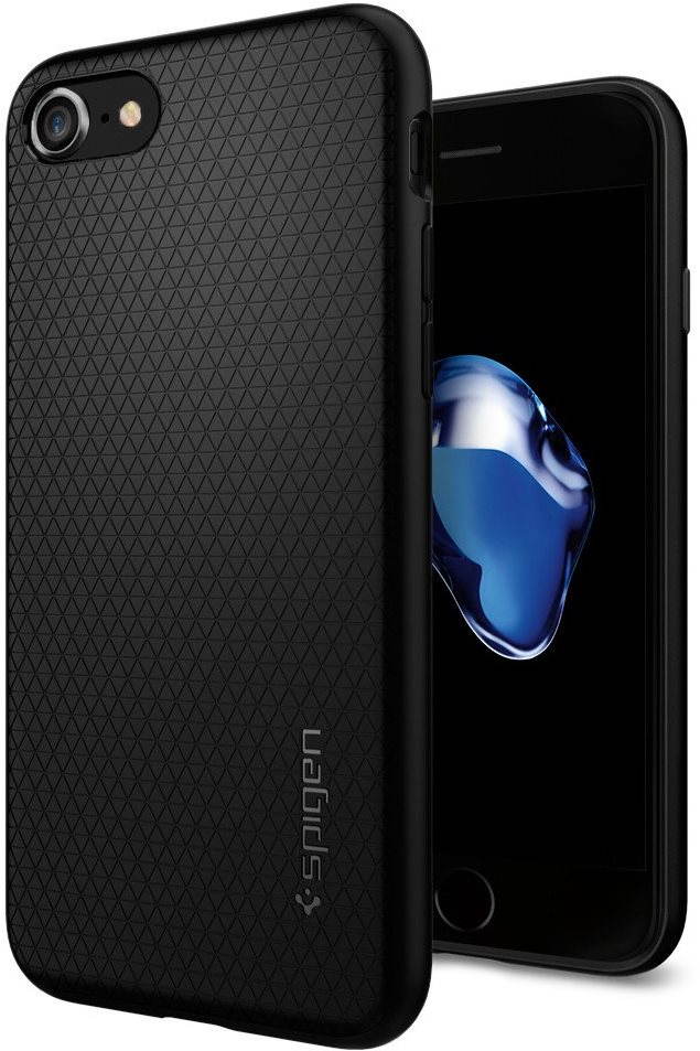 Telefon tok Spigen Liquid iPhone 7/8/SE 2020/SE 2022 fekete tok