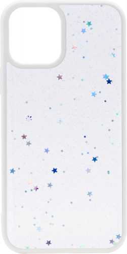 Telefon tok iWill Clear Glitter Star Phone Case az iPhone 12 készülékhez White