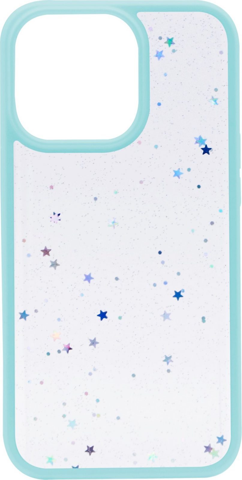 Telefon tok iWill Clear Glitter Star Phone Case az iPhone 13 Pro készülékhez Blue