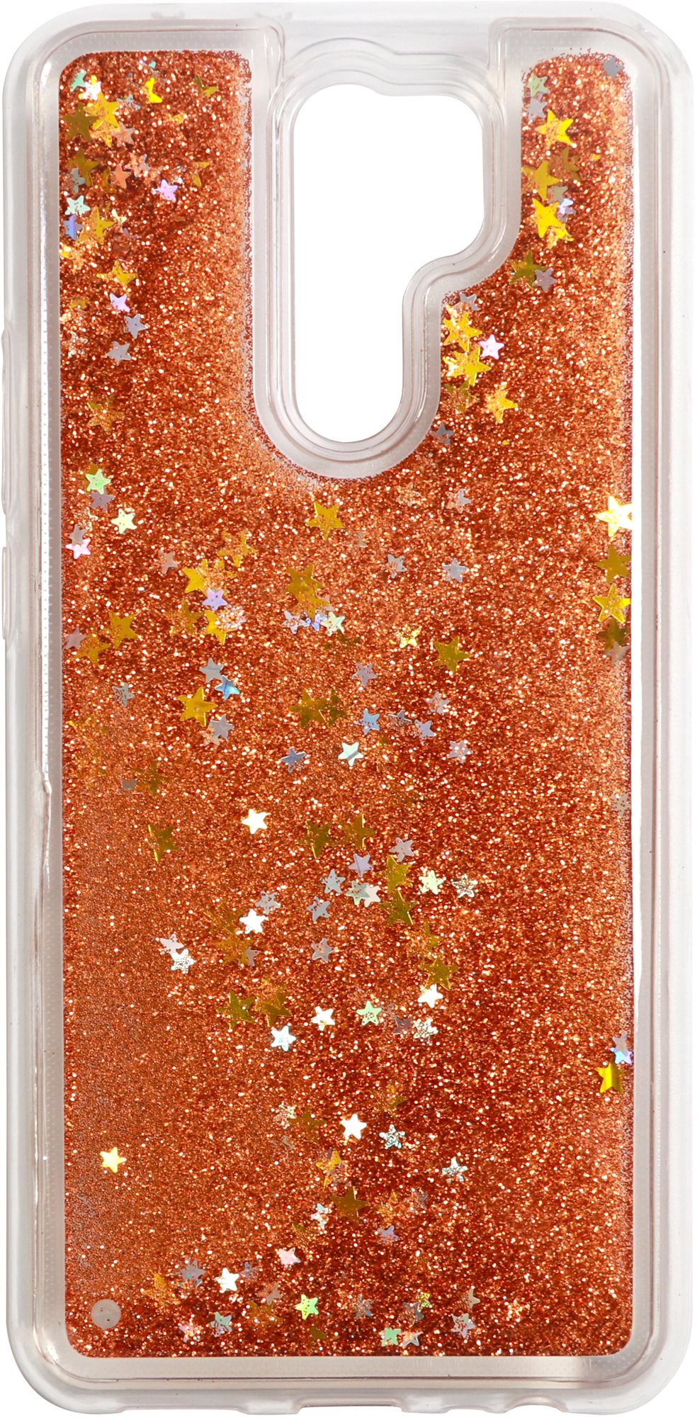 Telefon tok iWill Glitter Liquid Star Xiaomi Redmi 9 Rose Gold tok