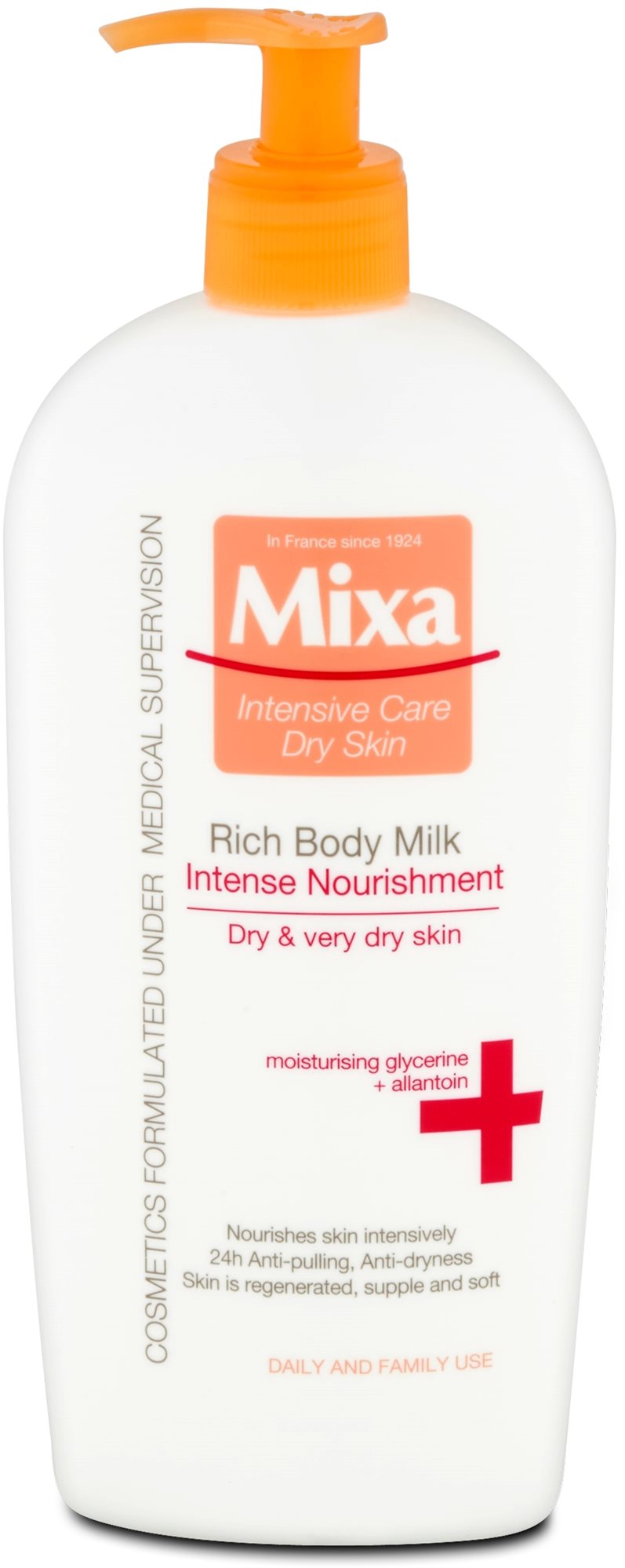 Testápoló MIXA Intensive Nourishment Rich Body Milk 400 ml