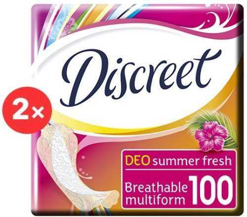 Tisztasági betét DISCREET Multiform Summer Fresh 2 × 100 db